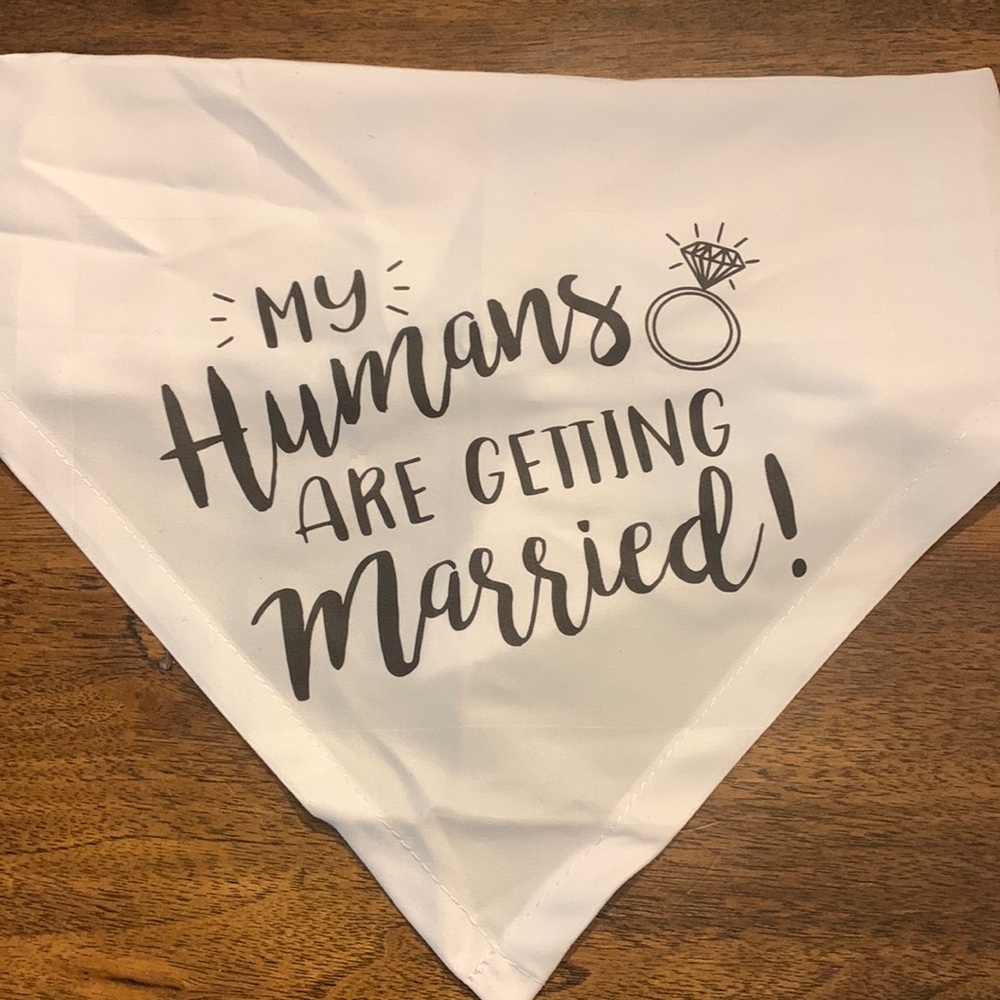 Animal Bandana “My Humans are getting Married!”
